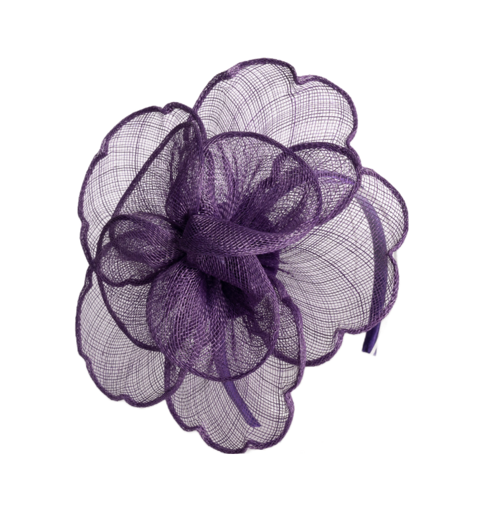 sinamay peony ~ purple