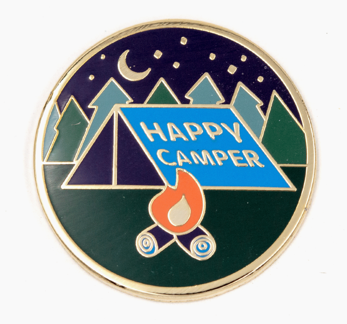 PIN - happy camper campfire