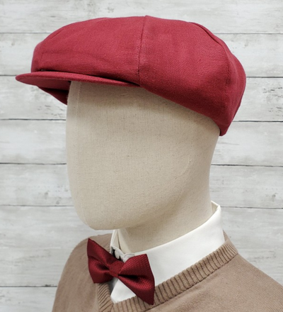 burgundy linen ba