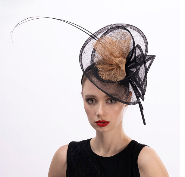 two-tone w/quills ~ black / tan