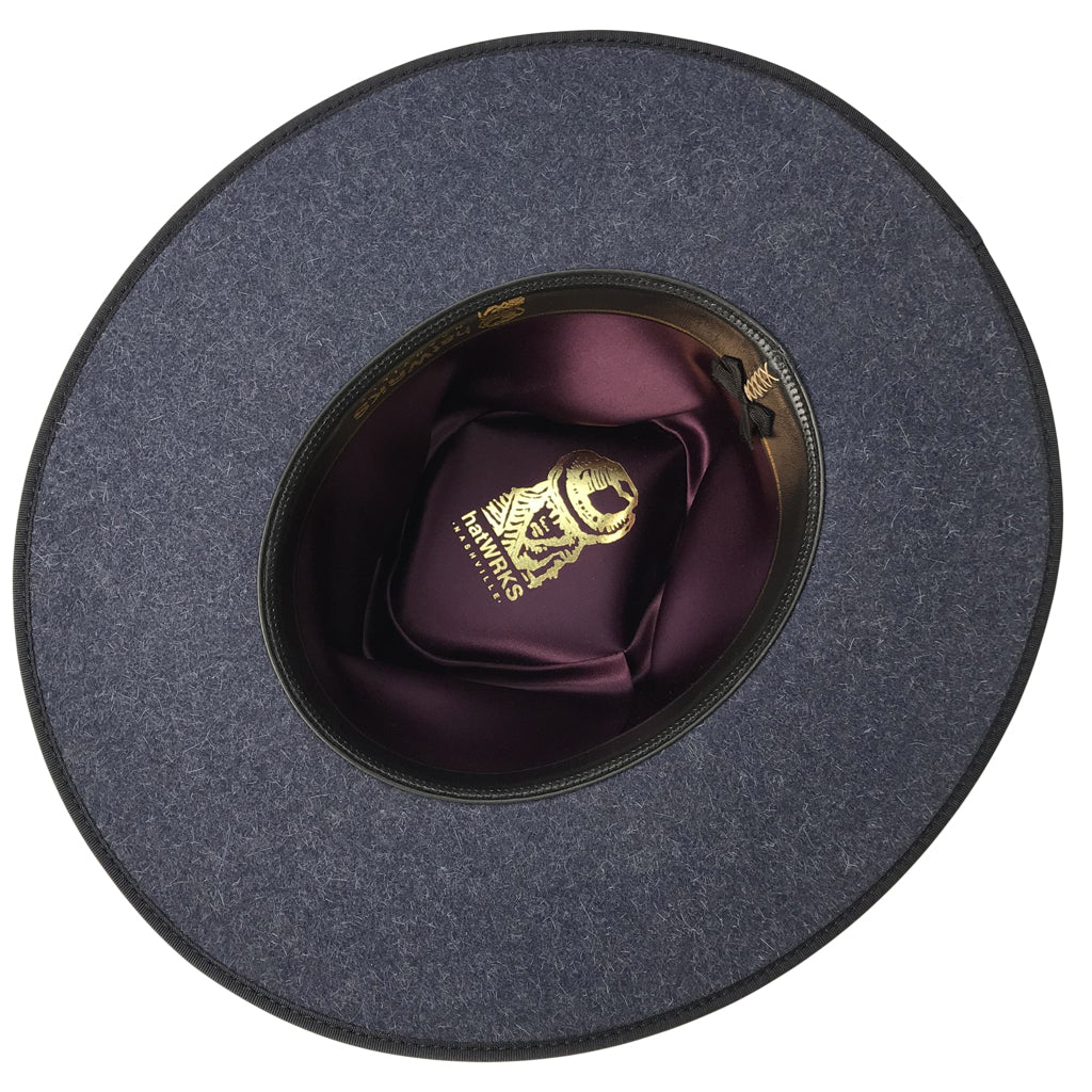 hatWRKS original fully lined with a hatWRKS liner and quality lambskin sweatband