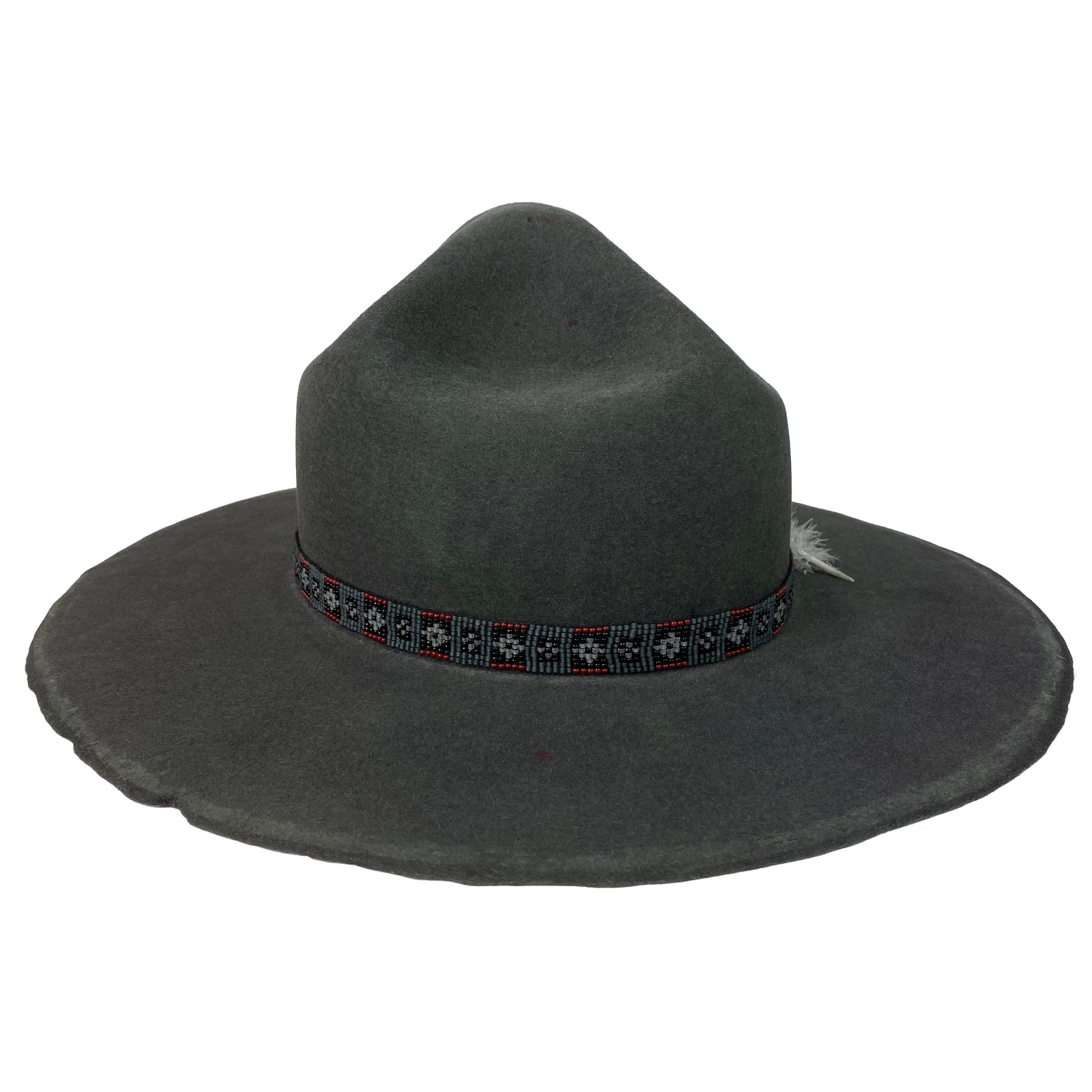 hatWRKS original 'grey bear' made with western weight fur felt (extra stiff)