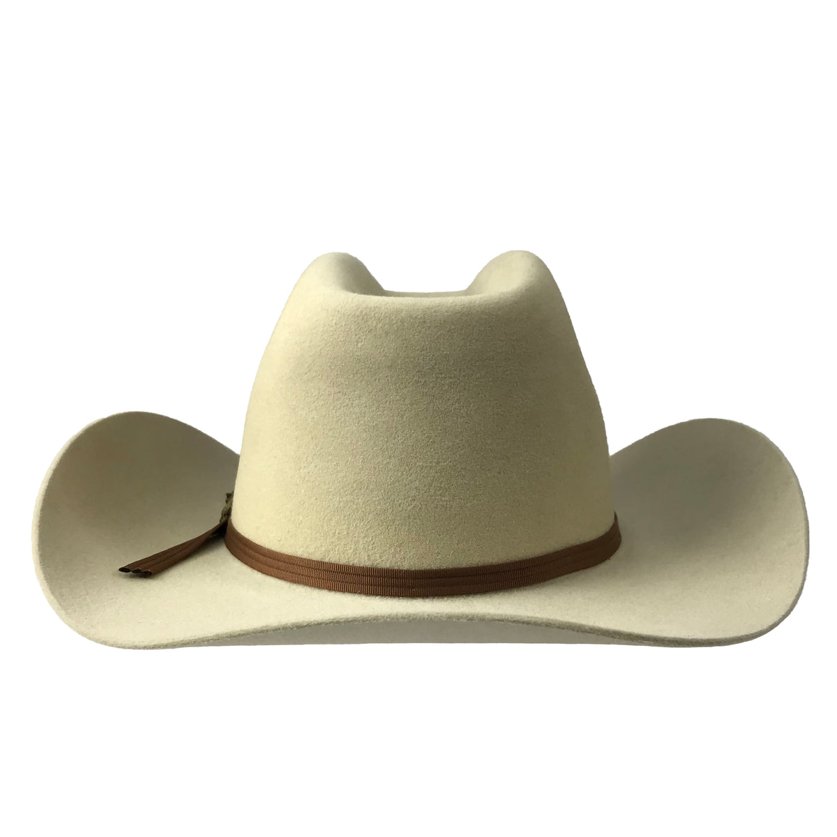 cattleman crown with cut brim