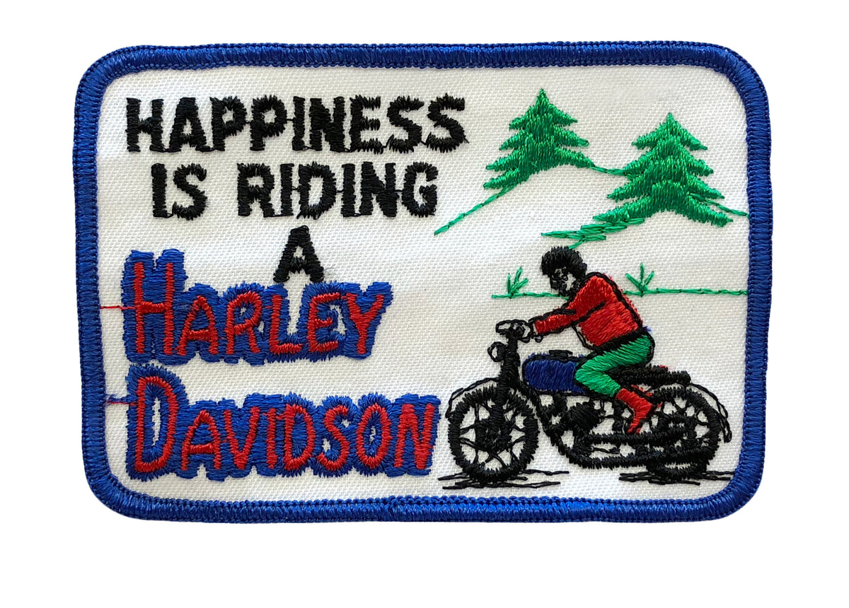 happiness is riding a harley