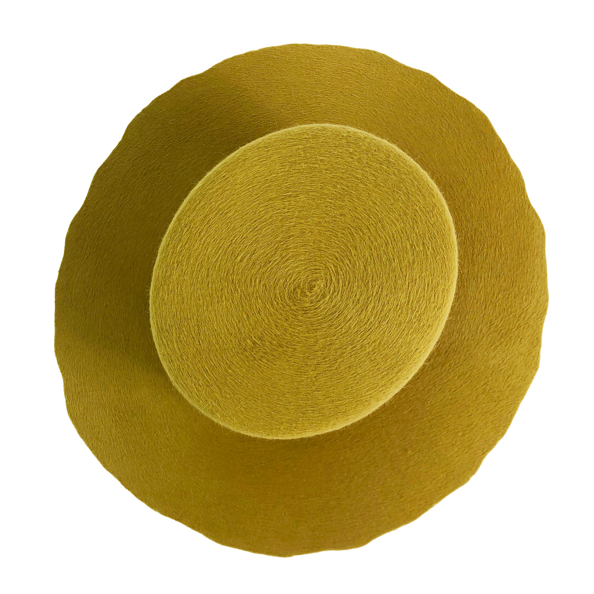 yellow hatWRKS original with uncut brim