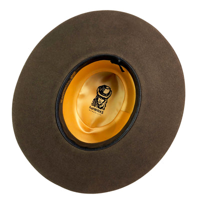 fully lined with hatWRKS liner and quality lambskin sweatband