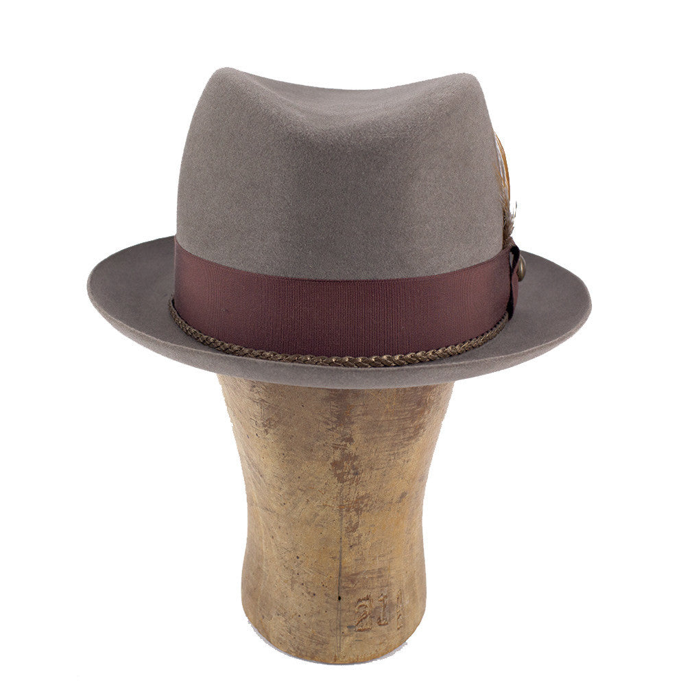 "pleated fedora"  7 1/8