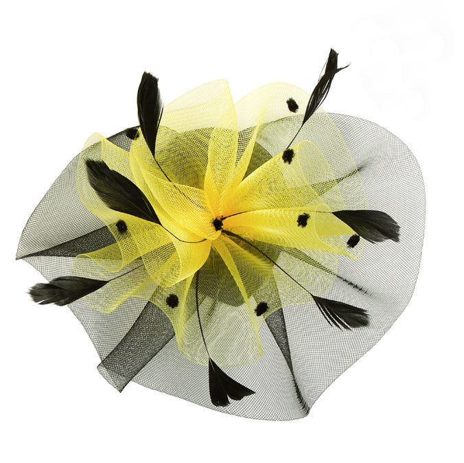 crinoline ruffle ~ black / yellow