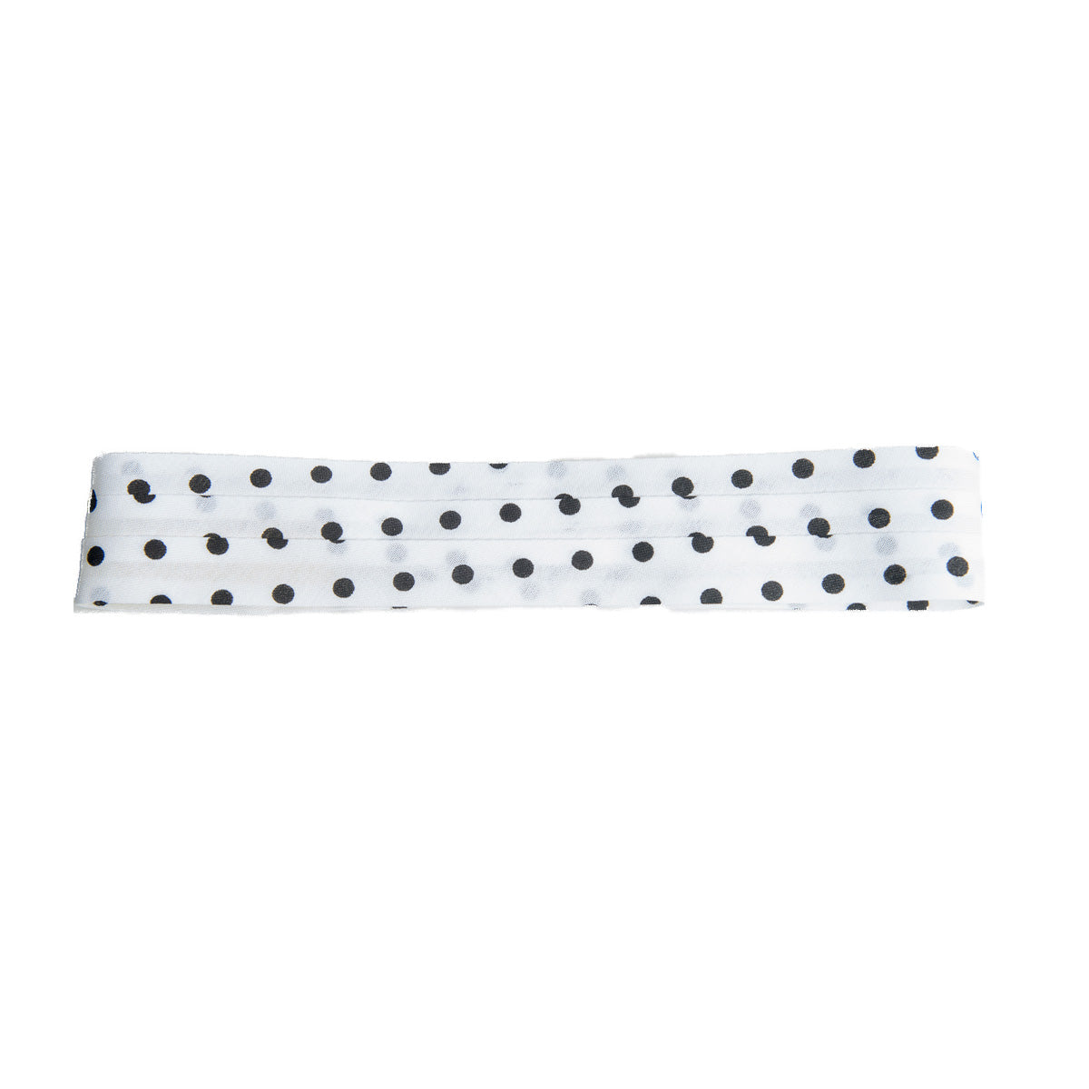 puggaree ~ polka dot ~ white/black