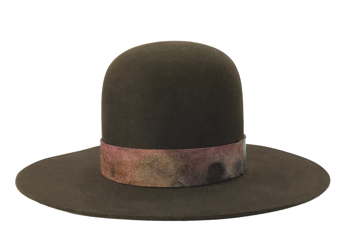 hatWRKS original hat with an open crown with cut brim