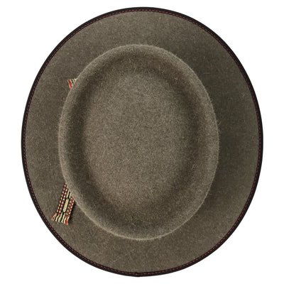 bound brim w/contrast stitching 2 7/8"