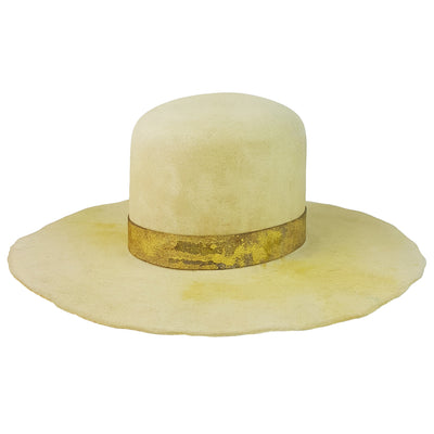 hatWRKS original made from western weight beaver blend fur felt hand dyed hat body